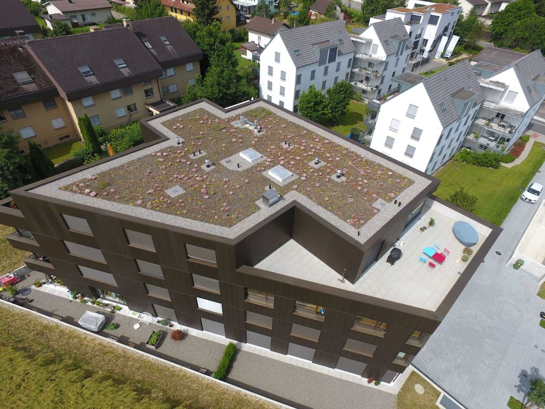 Flachdach im Aargau gebaut von Schoop