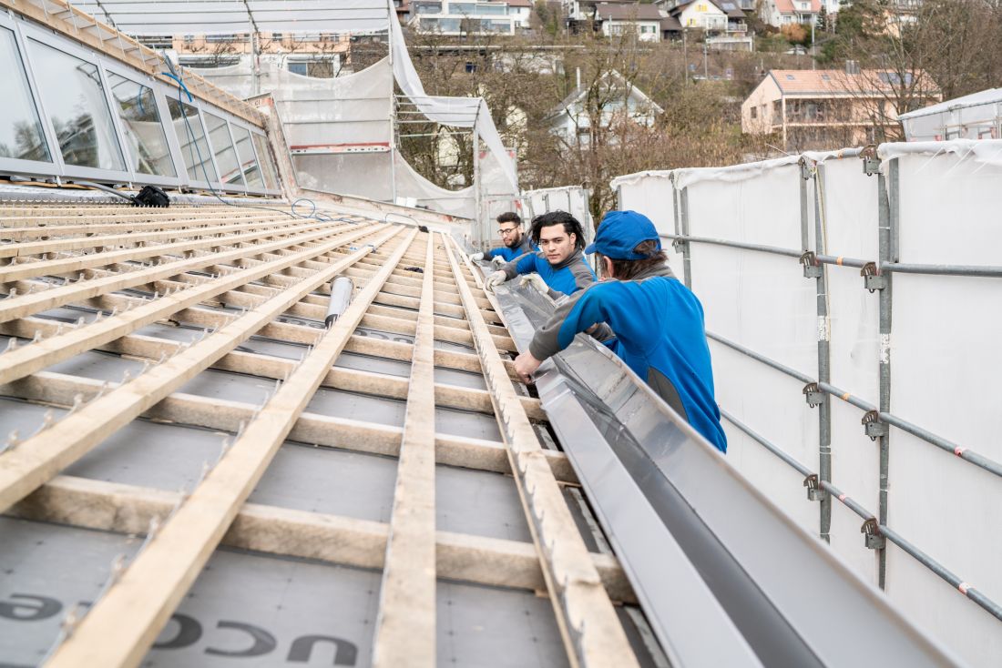 Montage Metalldach Aargau