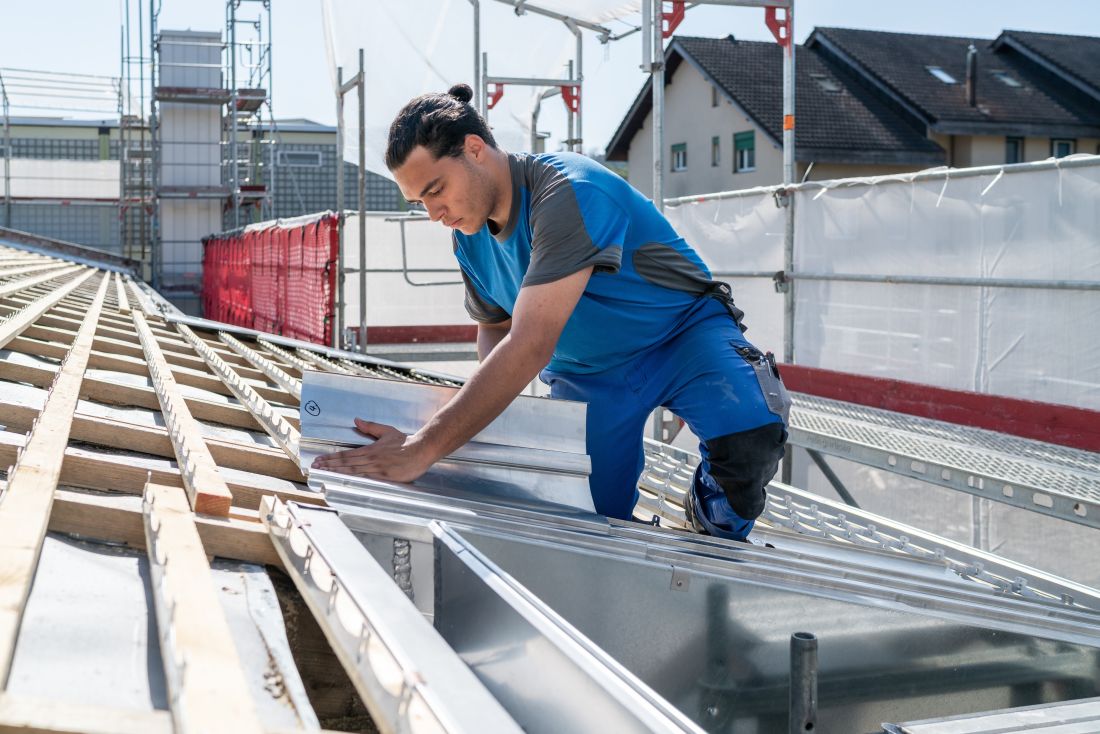 Montage Metalldach Aargau